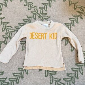 Cream Long Sleeve Desert Kid Sweater